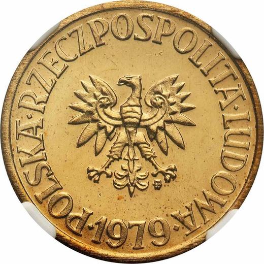 Anverso 5 eslotis 1979 MW - valor de la moneda  - Polonia, República Popular