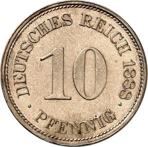 Аверс монеты - 10 пфеннигов 1888 года E "Тип 1873-1889" - цена  монеты - Германия, Германская Империя