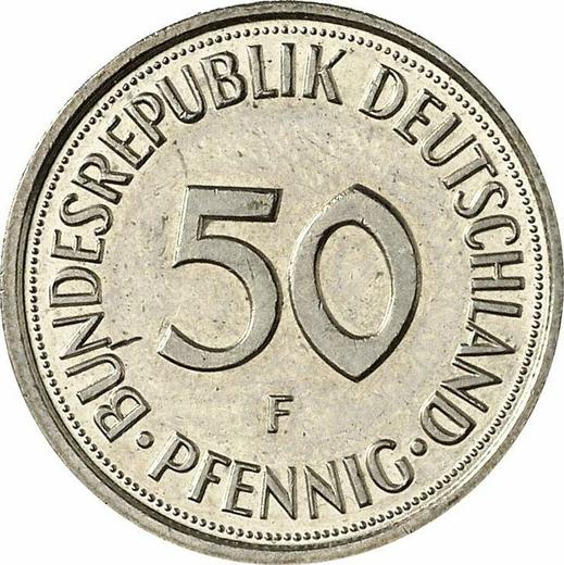 Аверс монеты - 50 пфеннигов 1988 года F - цена  монеты - Германия, ФРГ