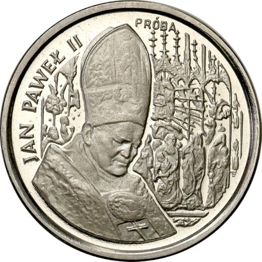 Reverso Pruebas 20000 eslotis 1991 MW ET "JuanPablo II" Níquel - valor de la moneda  - Polonia, República moderna