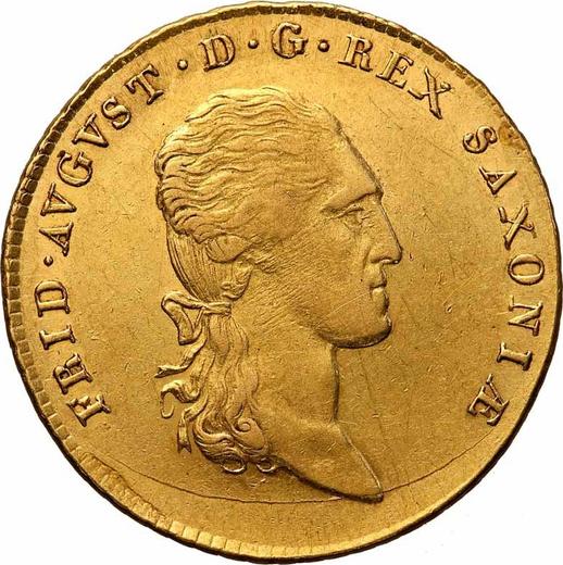 Anverso 10 táleros 1812 S.G.H. - valor de la moneda de oro - Sajonia, Federico Augusto I