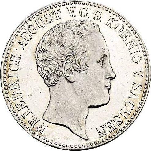 Anverso Tálero 1837 G "Tipo 1837-1838" - valor de la moneda de plata - Sajonia, Federico Augusto II