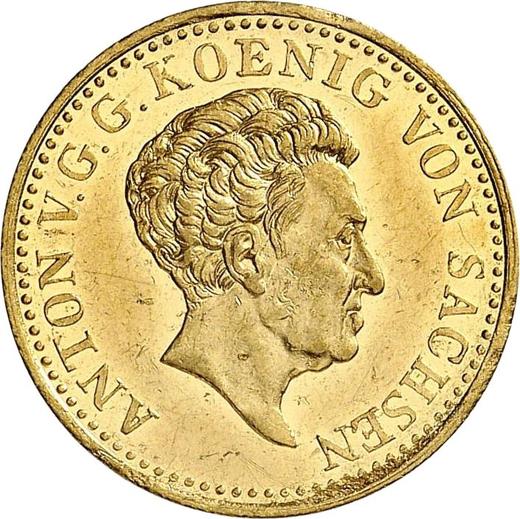 Awers monety - Dukat 1831 S - cena złotej monety - Saksonia-Albertyna, Antoni
