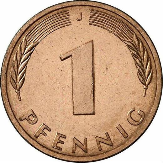 Аверс монеты - 1 пфенниг 1979 года J - цена  монеты - Германия, ФРГ