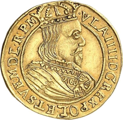Аверс монеты - Дукат 1634 года II "Торунь" - цена золотой монеты - Польша, Владислав IV