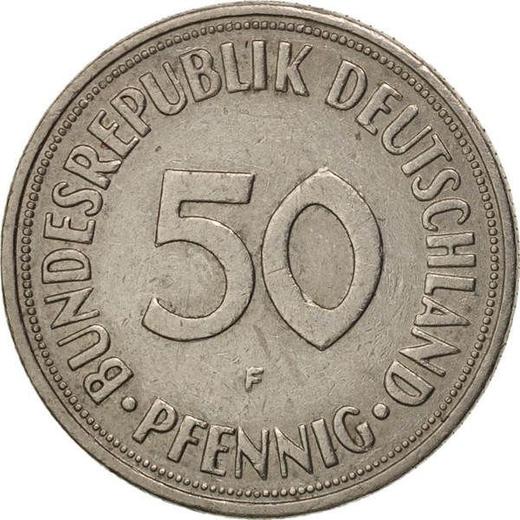 Аверс монеты - 50 пфеннигов 1968 года F - цена  монеты - Германия, ФРГ
