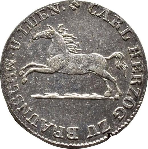 Anverso 1/12 tálero 1826 CvC - valor de la moneda de plata - Brunswick-Wolfenbüttel, Carlos II