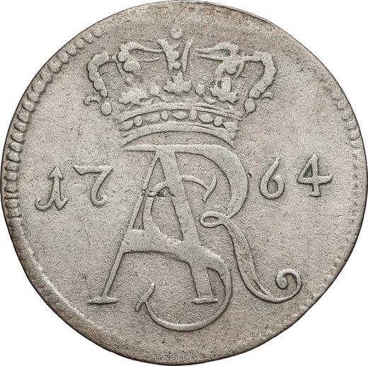 Аверс монеты - Трояк (3 гроша) 1764 года SB "Торуньский" - цена серебряной монеты - Польша, Станислав II Август