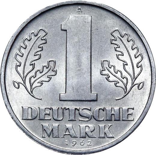 Anverso 1 marco 1962 A - valor de la moneda  - Alemania, República Democrática Alemana (RDA)