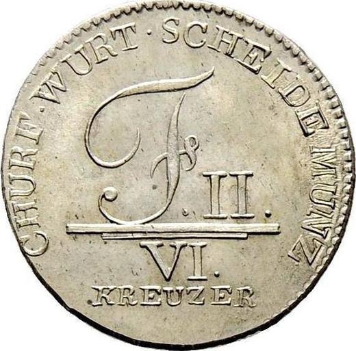 Awers monety - 6 krajcarów 1805 - cena srebrnej monety - Wirtembergia, Fryderyk I