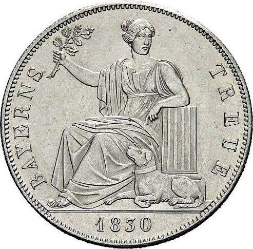Reverso Tálero 1830 "Familia bávara" - valor de la moneda de plata - Baviera, Luis I de Baviera