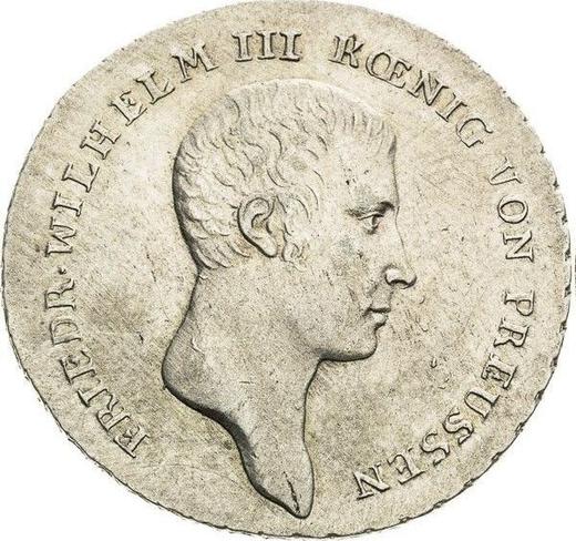 Anverso 1/6 tálero 1810 A - valor de la moneda de plata - Prusia, Federico Guillermo III