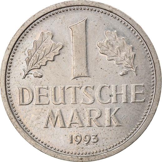 Obverse 1 Mark 1993 A -  Coin Value - Germany, FRG