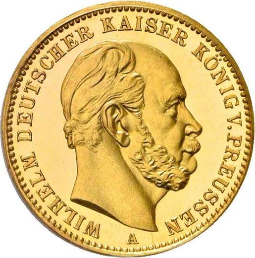 Аверс монеты - 20 марок 1873 года A "Пруссия" - цена золотой монеты - Германия, Германская Империя