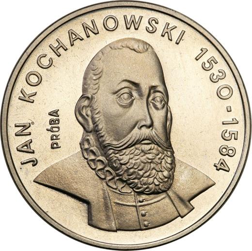 Reverso Pruebas 100 eslotis 1980 MW "Jan Kochanowski" Níquel - valor de la moneda  - Polonia, República Popular