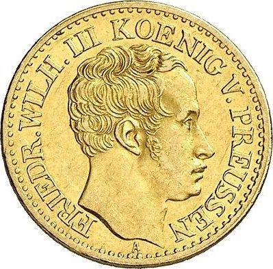 Anverso Medio Frederick D'or 1832 A - valor de la moneda de oro - Prusia, Federico Guillermo III