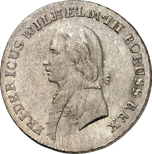 Awers monety - 4 groszy 1803 B "Śląsk" - cena srebrnej monety - Prusy, Fryderyk Wilhelm III