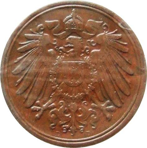 Reverso 1 Pfennig 1915 D "Tipo 1890-1916" - valor de la moneda  - Alemania, Imperio alemán