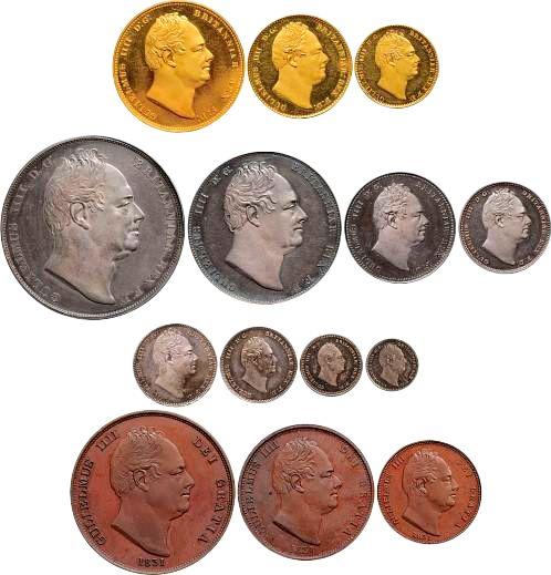 Аверс монеты - Набор монет 1831 года "Коронационный" - цена  монеты - Великобритания, Вильгельм IV