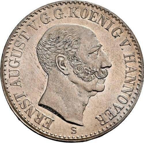 Аверс монеты - Талер 1841 года S "Тип 1841-1849" - цена серебряной монеты - Ганновер, Эрнст Август