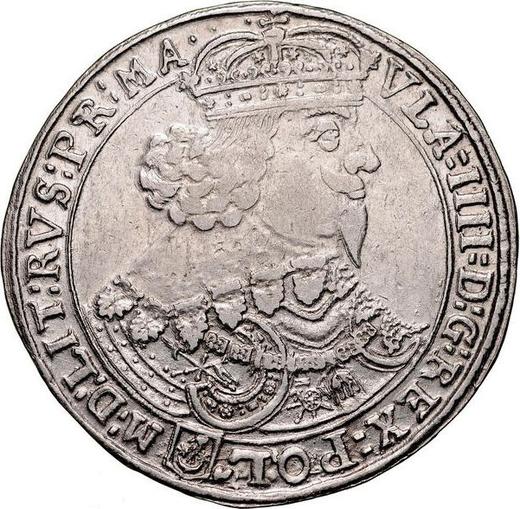 Аверс монеты - Талер 1647 года GP - цена серебряной монеты - Польша, Владислав IV