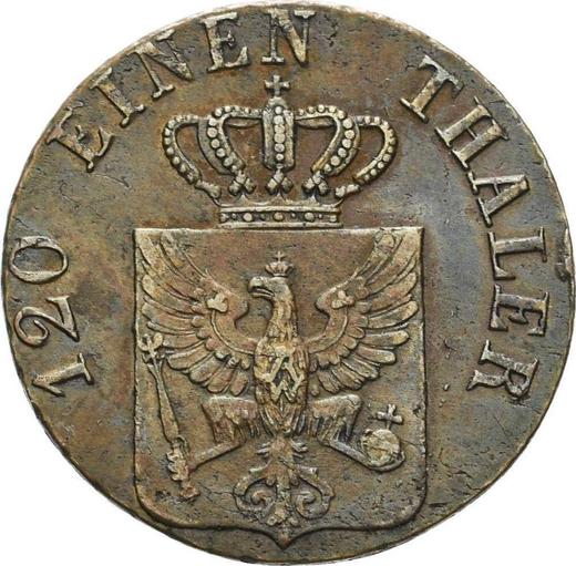 Аверс монеты - 3 пфеннига 1825 года A - цена  монеты - Пруссия, Фридрих Вильгельм III