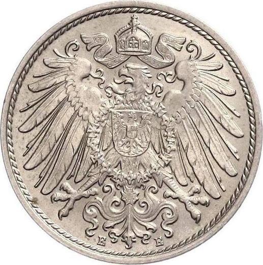 Reverso 10 Pfennige 1891 E "Tipo 1890-1916" - valor de la moneda  - Alemania, Imperio alemán