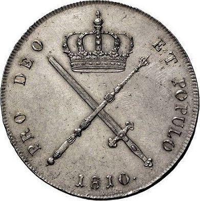 Реверс монеты - Талер 1810 года "Тип 1809-1825" - цена серебряной монеты - Бавария, Максимилиан I