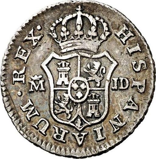 Revers 1/2 Real (Medio Real) 1783 M JD - Silbermünze Wert - Spanien, Karl III