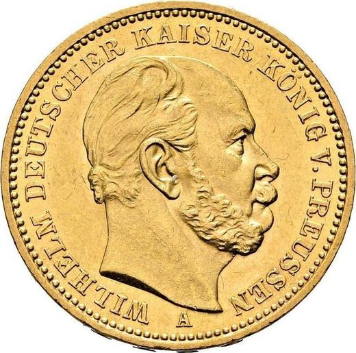 Anverso 20 marcos 1883 A "Prusia" - valor de la moneda de oro - Alemania, Imperio alemán