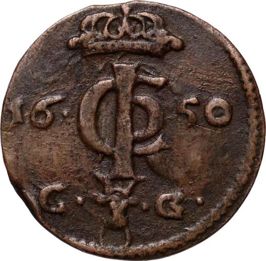 Аверс монеты - Шеляг 1650 года CG - цена  монеты - Польша, Ян II Казимир