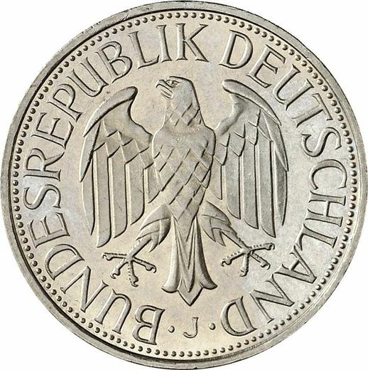 Реверс монеты - 1 марка 1986 года J - цена  монеты - Германия, ФРГ