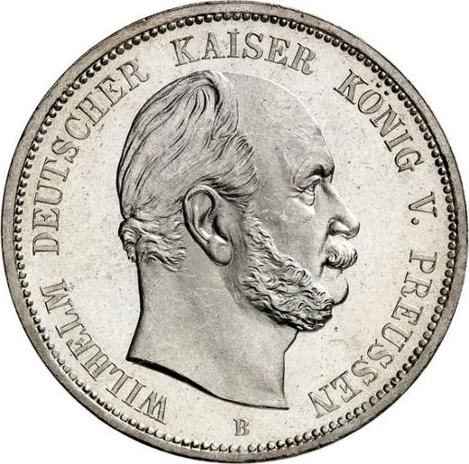 Anverso 5 marcos 1875 B "Prusia" - valor de la moneda de plata - Alemania, Imperio alemán
