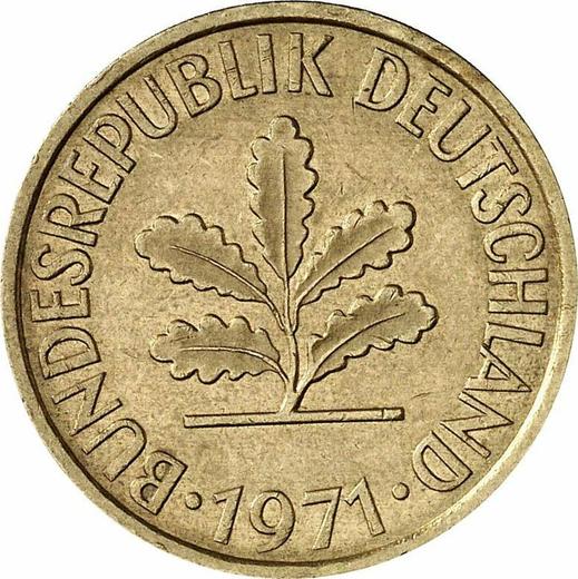 Reverse 10 Pfennig 1971 J - Germany, FRG