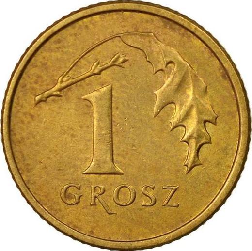Rewers monety - 1 grosz 2002 MW - cena  monety - Polska, III RP po denominacji