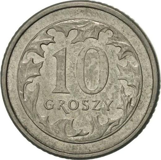 Реверс монеты - 10 грошей 1991 года MW - цена  монеты - Польша, III Республика после деноминации