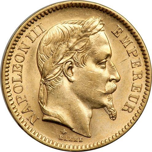 Obverse 20 Francs 1864 A "Type 1861-1870" Paris - France, Napoleon III