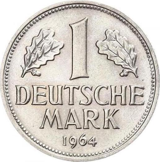 Obverse 1 Mark 1964 F -  Coin Value - Germany, FRG