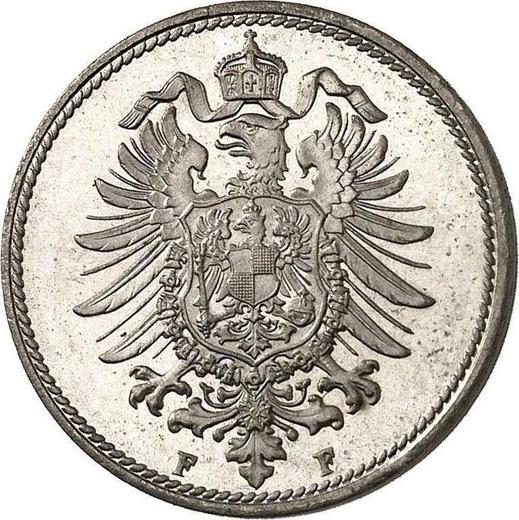 Rewers monety - 10 fenigów 1876 F "Typ 1873-1889" - cena  monety - Niemcy, Cesarstwo Niemieckie