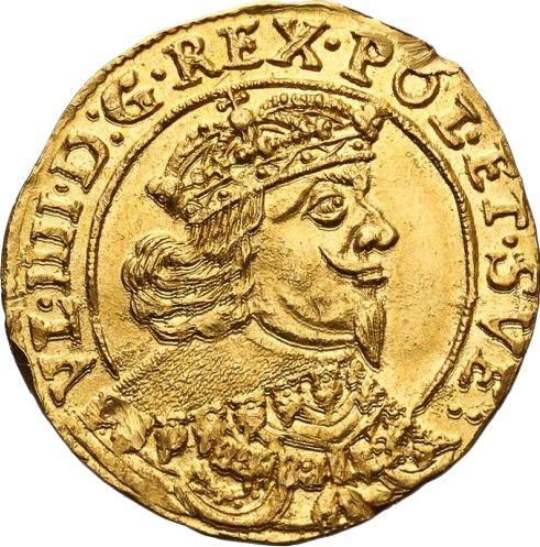 Аверс монеты - Дукат 1644 года C DC - цена золотой монеты - Польша, Владислав IV