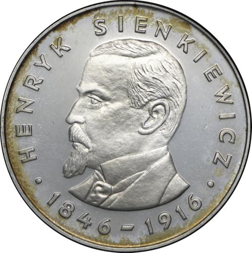 Reverso 100 eslotis 1977 MW "Henryk Sienkiewicz" Plata - valor de la moneda de plata - Polonia, República Popular