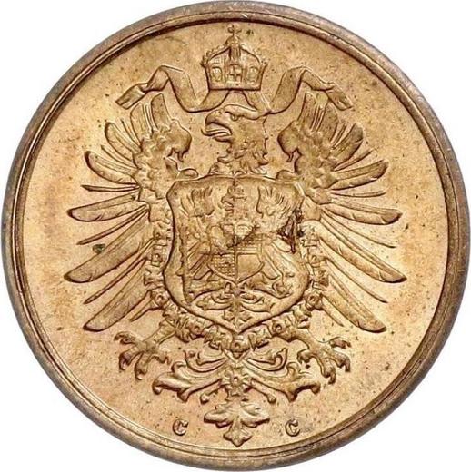 Реверс монеты - 2 пфеннига 1875 года C "Тип 1873-1877" - цена  монеты - Германия, Германская Империя