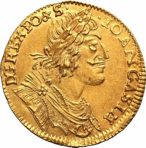 Аверс монеты - 2 дуката 1650 года - цена золотой монеты - Польша, Ян II Казимир