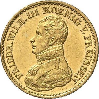 Awers monety - Friedrichs d'or 1818 A - cena złotej monety - Prusy, Fryderyk Wilhelm III