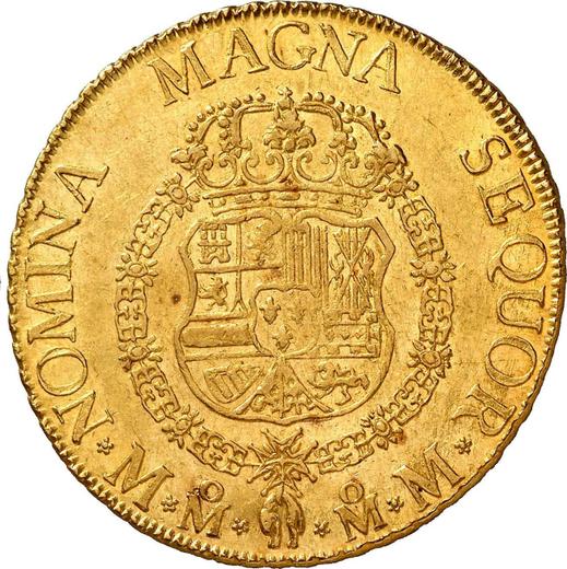 Reverso 8 escudos 1761 Mo MM - valor de la moneda de oro - México, Carlos III