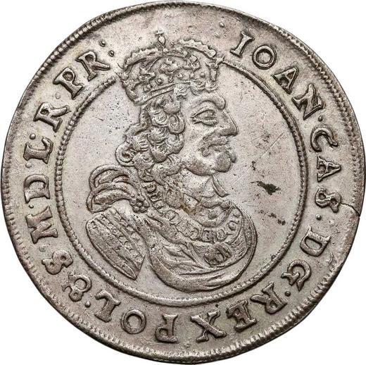 Аверс монеты - Пробная Злотовка (30 грошей) 1664 года - цена серебряной монеты - Польша, Ян II Казимир