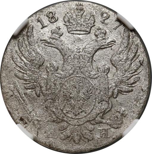 Awers monety - 10 groszy 1827 FH - cena srebrnej monety - Polska, Królestwo Kongresowe