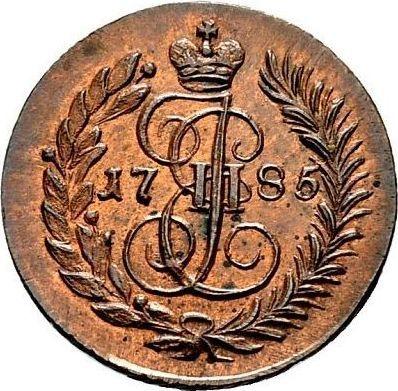 Reverso Polushka (1/4 kopek) 1785 КМ Reacuñación - valor de la moneda  - Rusia, Catalina II