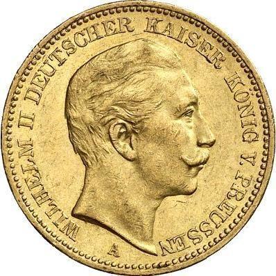 Аверс монеты - 20 марок 1898 года A "Пруссия" - цена золотой монеты - Германия, Германская Империя