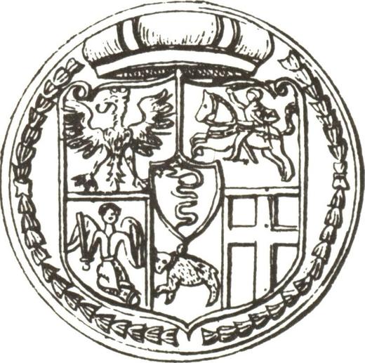 Реверс монеты - Полталера 1564 года "Литва" - цена серебряной монеты - Польша, Сигизмунд II Август